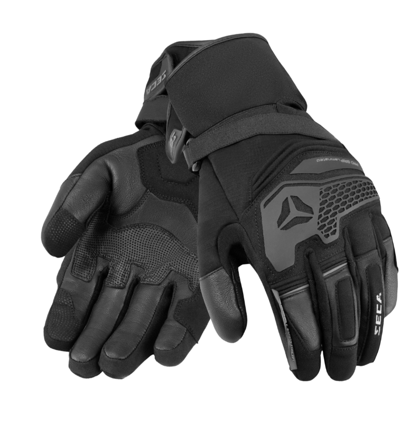 Туристически мото ръкавици SECA TURISMO WP BLACK